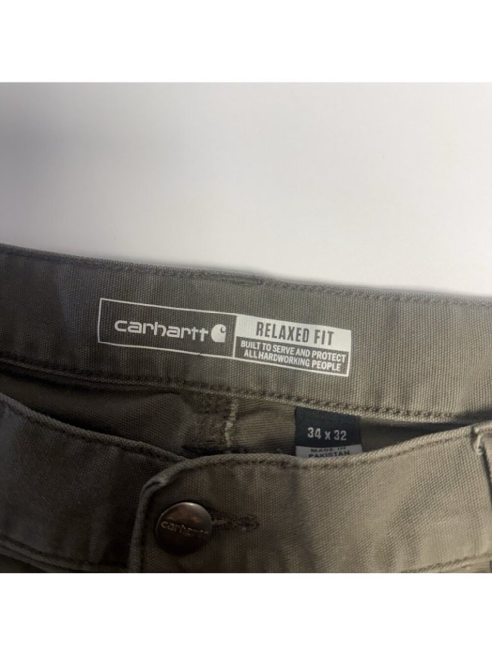 Carhartt Pants Mens 34x32 Rugged Flex Relaxed Fit Double Knee Utility Work - Picture 7 of 10